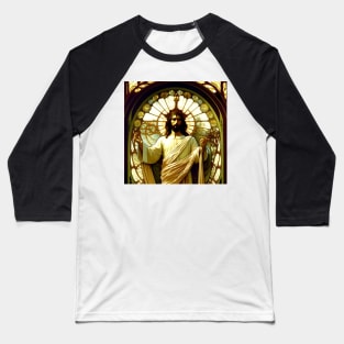 Jesus Christ - AI - Art Nouveau Baseball T-Shirt